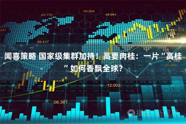 闻喜策略 国家级集群加持！高要肉桂：一片“高桂”如何香飘全球？